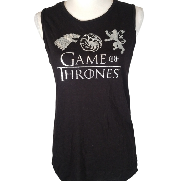 Game of Thrones Tops - Game of Thrones Black Tank Top. XL